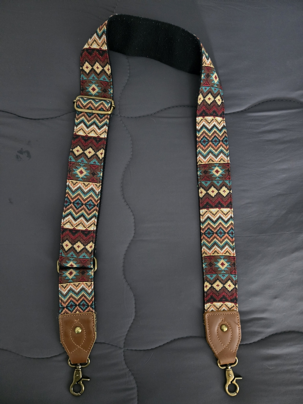 Adjustable Multicolor Tribal Pattern Bag Strap